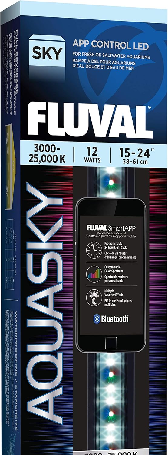 Fluval Aquasky 2.0 LED Aquarium Light - 12W, 15–24"