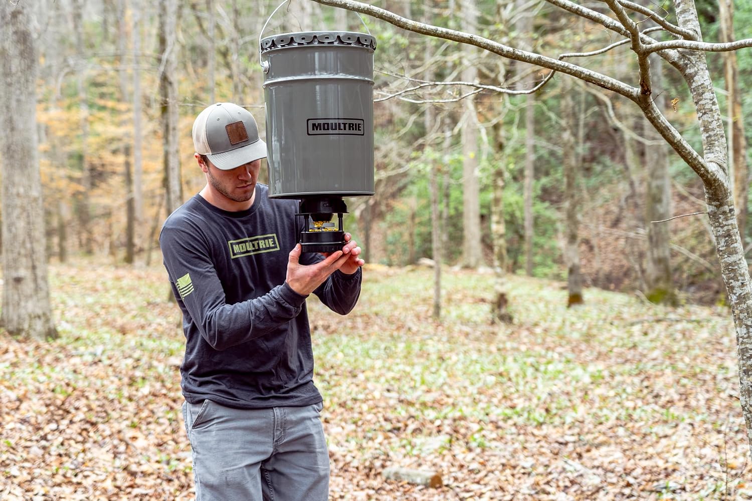 Moultrie All-in-One Hanging Deer Feeder - 40 Lb, Bluetooth App
