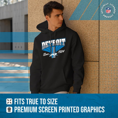 Team Fan Apparel NFL Vintage Block Fleece Hoodie, Officially Licensed