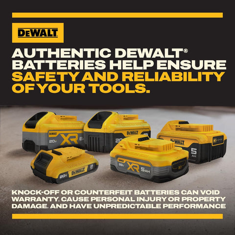 DEWALT 20V MAX Lithium-Ion Battery 2-Pack, 5.0 Ah (DCB205-2c)