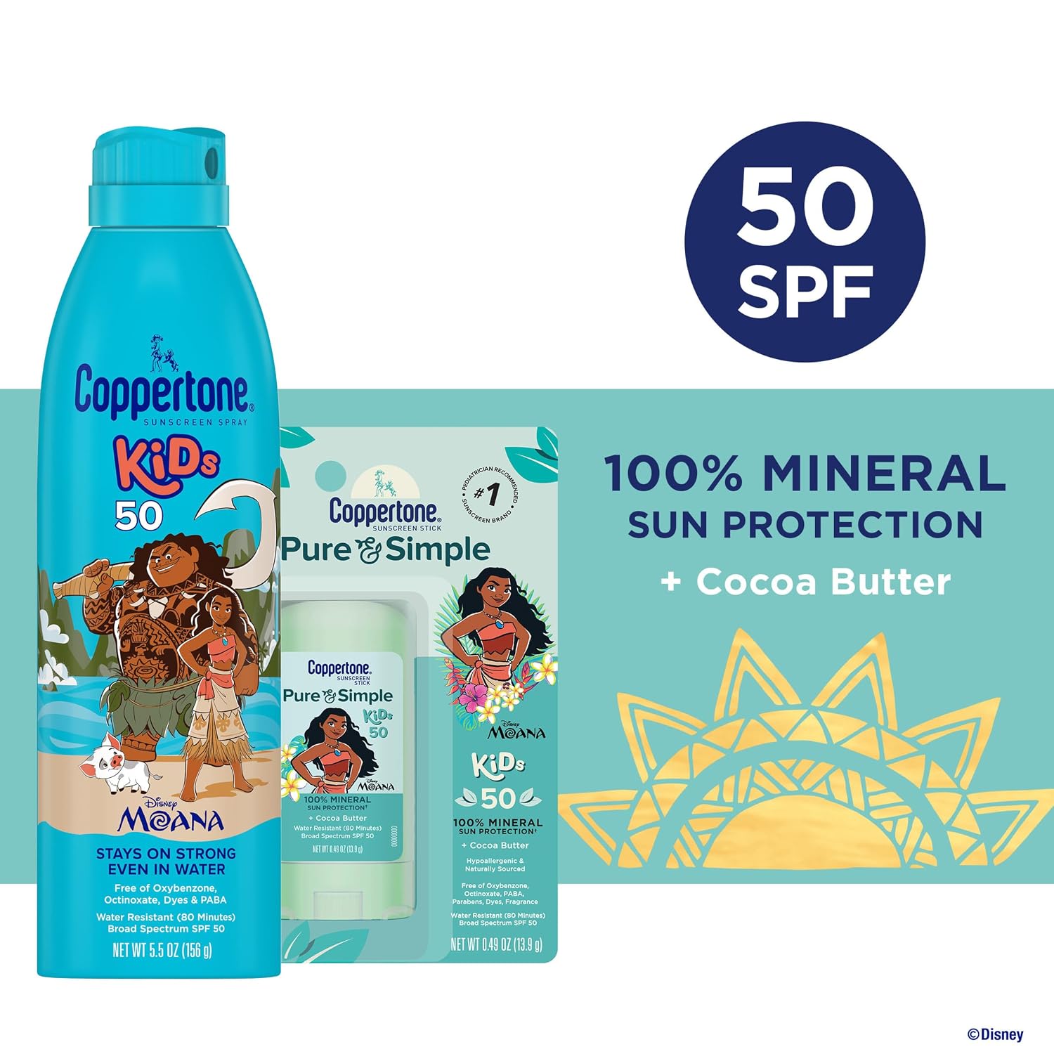 Coppertone Kids Sunscreen Set, Variety Pack, 2 Items