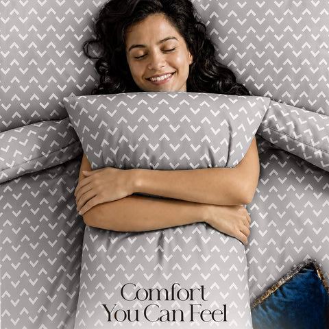 Utopia Bedding 2 Pc Twin Comforter Set, Printed Comforter, Arrows White