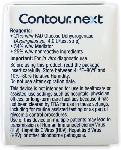 Ascensia Contour Next Blood Glucose Diabetes Test Strips 105 Count (3x35ct)