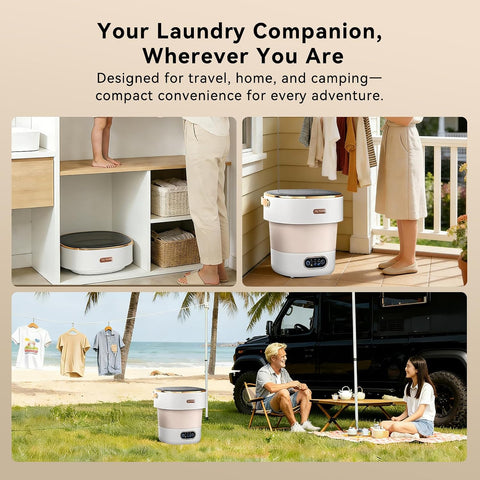 Portable Foldable Washing Machine -20l Mini Washer For Deep Cleaning