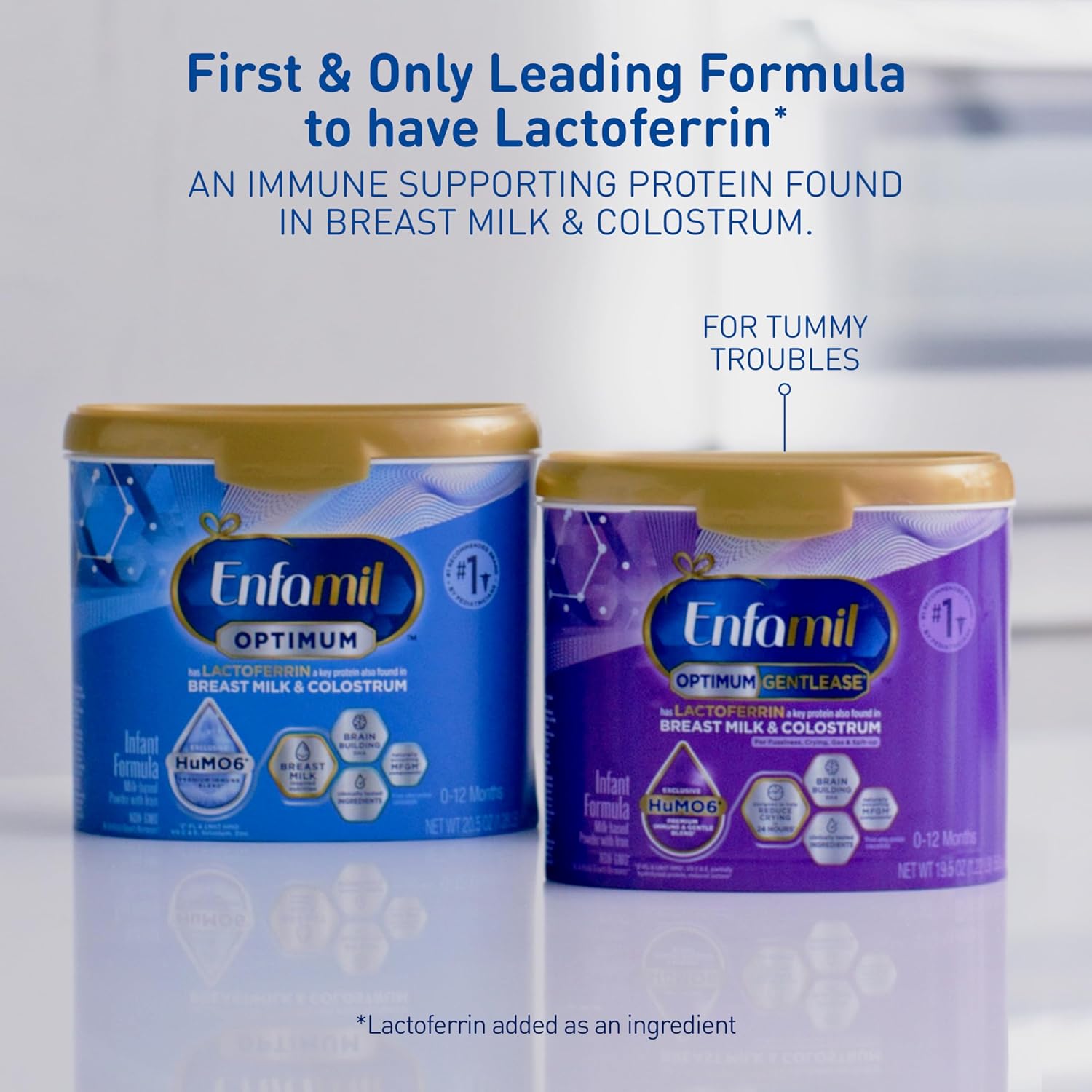 Enfamil Optimum (Enspire) Gentlease Baby Formula, 19.5 Oz, 4 CT