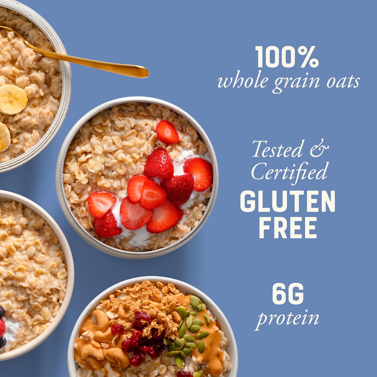 Bob's Red Mill Gluten Free Old Fashioned Rolled Oats, 32oz (4 Pack)