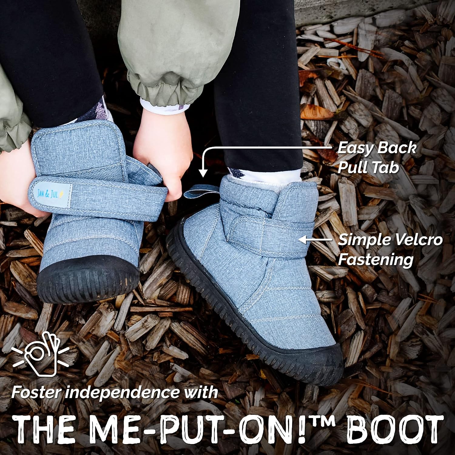 JAN & JUL Toasty-Dry Booties for Toddlers