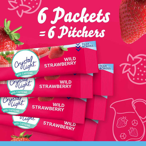 Crystal Light Powdered Drink Mix, 120 On-the-Go Pkts, Wild Strawberry