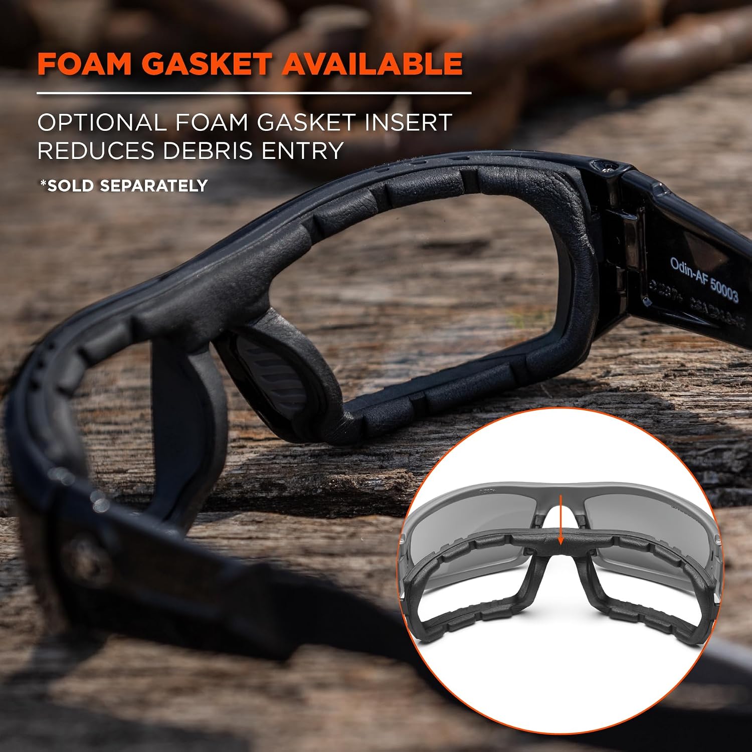 Ergodyne Skullerz ODIN Safety Glasses Sunglasses, Impact Resistant Z87.1+