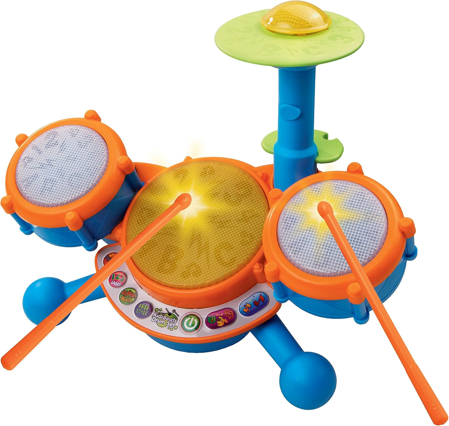 VTech KidiBeats Drum Set (Frustration Free Packaging), Orange