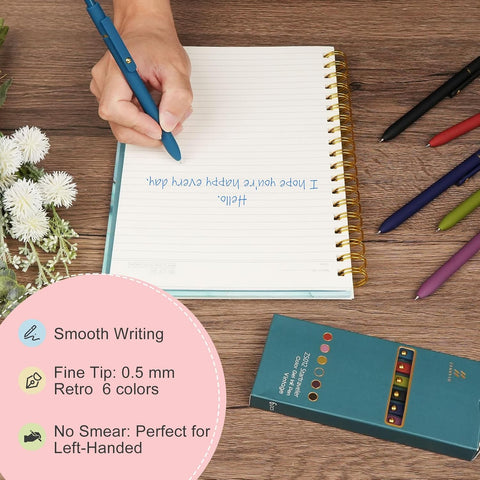Ddaowanx Colored Gel Pens,0.5mm Fine Point Smooth Writing Color Ink Pens
