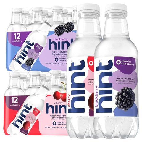 Hint Flavored Water Zero Sugar 0 Calories - Cherry 16 FL Oz (12 pack)