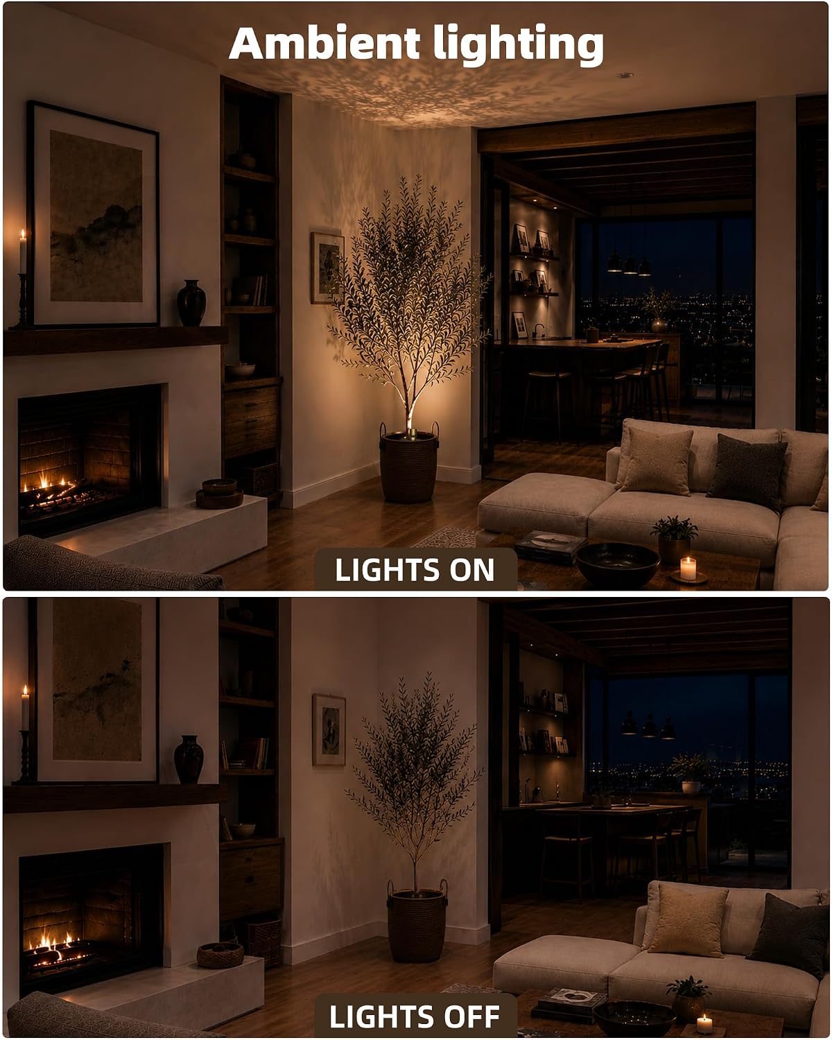 EZVALO 2-Pack Spotlight Indoor, Rechargeable Battery Picture Lights, Wireless Uplights with Remote, Dimmable, ⁠3 Color Temperatures⁠, Timer, Accent Lighting for Plants, Trees, Art, Displays