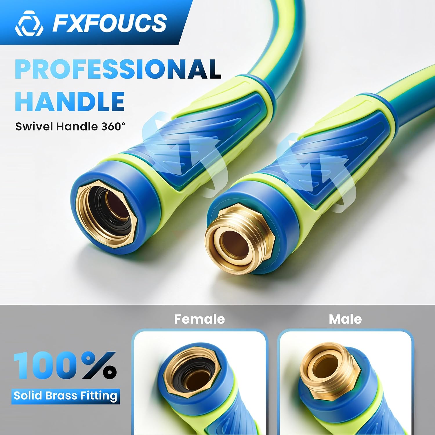 Garden Hose 3ft x 5/8", Heavy Duty Water Hose, Kink Resistant