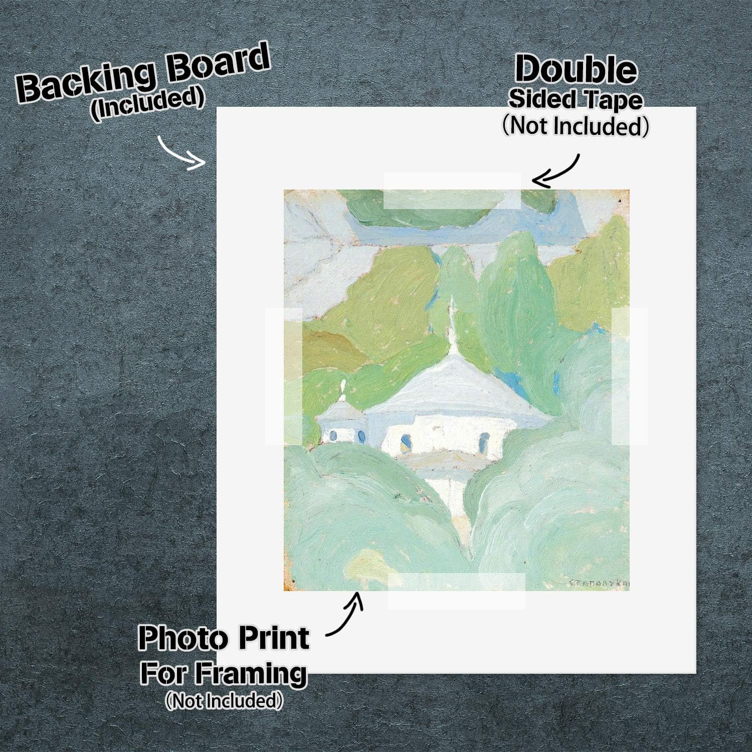 Golden State Art 16x20 Backing Boards, 25 Pack Bright White Backer Boards