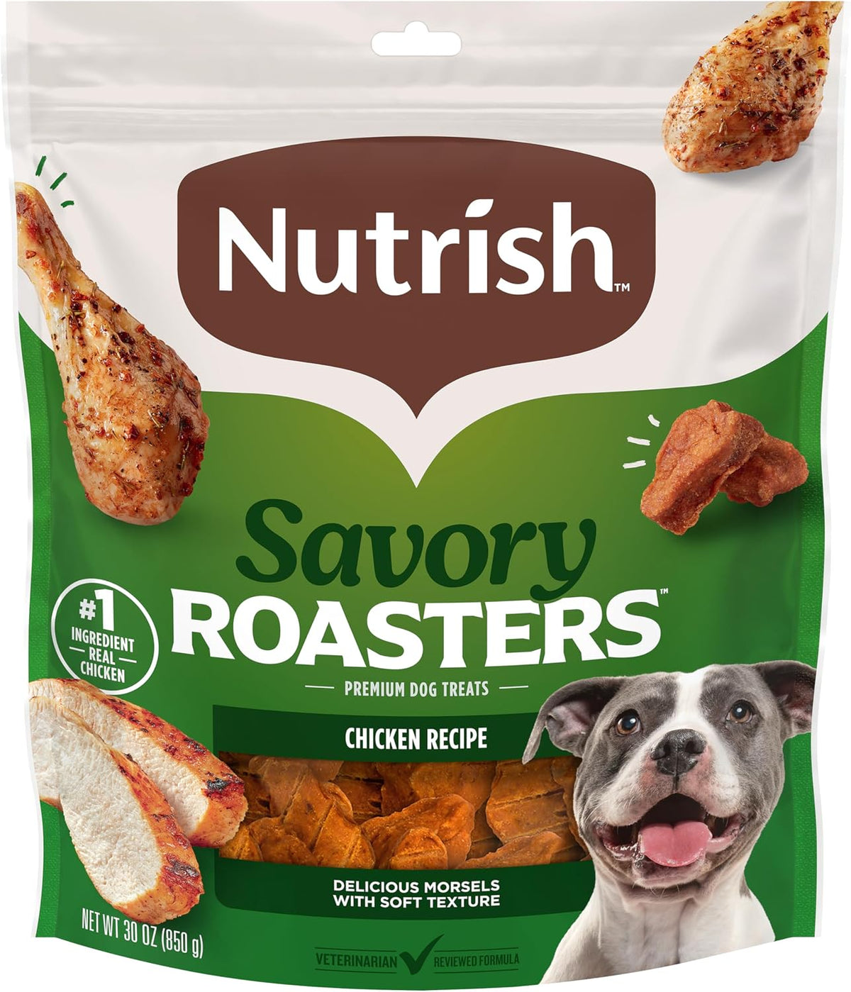 Nutrish Savory Roasters Dog Treats with Chicken, 30 oz. Pouch (Rachael Ray)