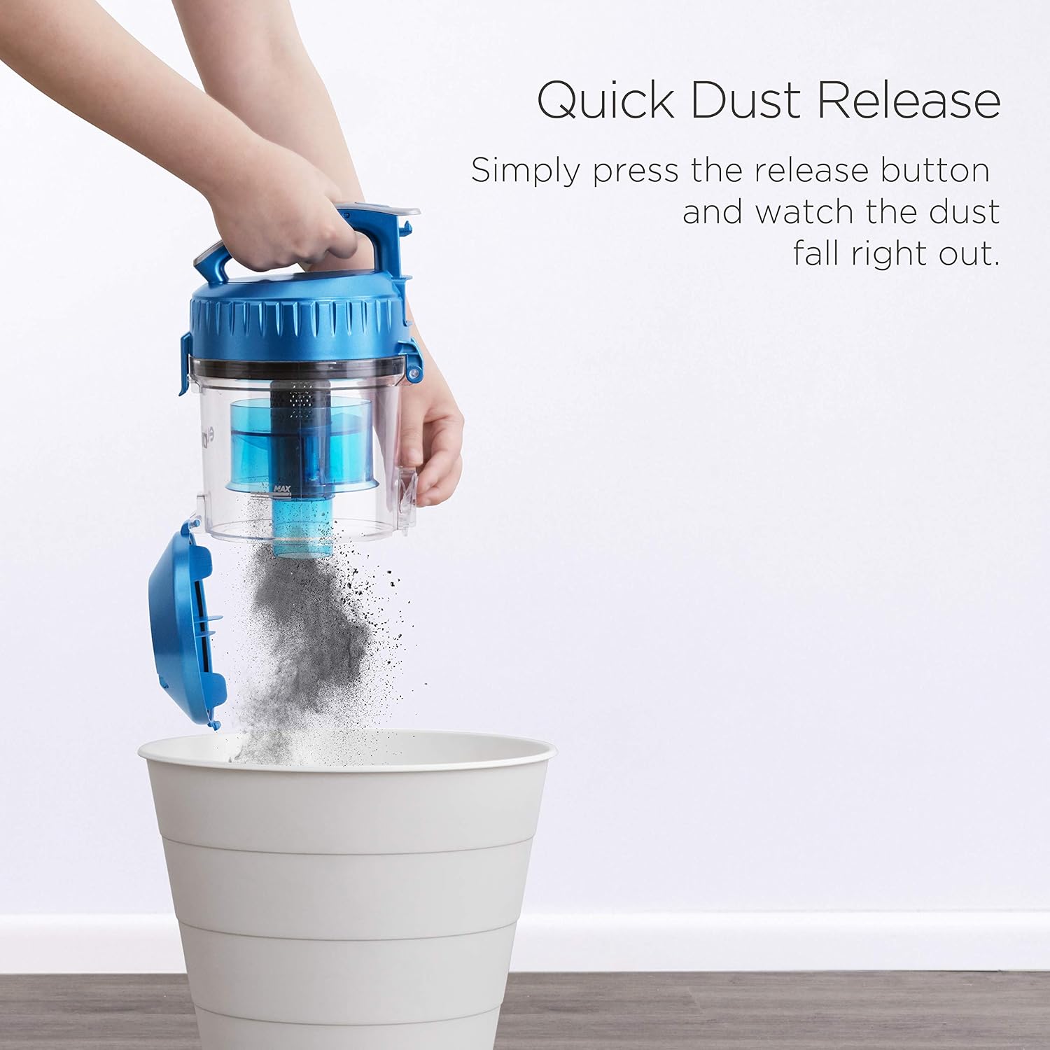 Eureka Canister Vacuum Cleaner, Household Vacuum for Home, Bagless Blue