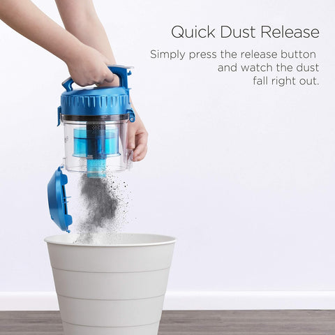 Eureka Canister Vacuum Cleaner, Household Vacuum for Home, Bagless Blue