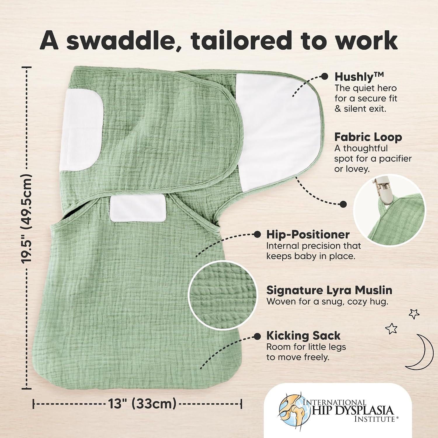 KeaBabies Muslin Baby Swaddles for Newborns, 3pk,100% Cotton (Slate, XS)