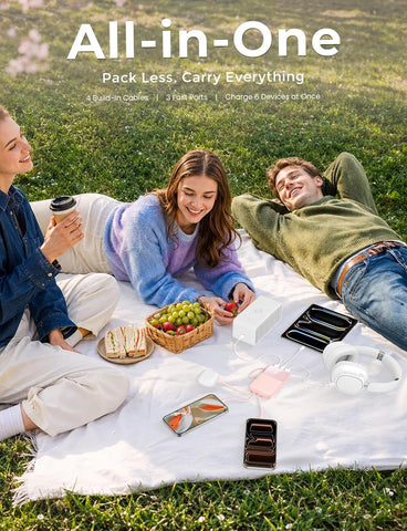 15000mAh Portable Power Bank, 22.5W PD Fast Charger with Digital LCD Screen