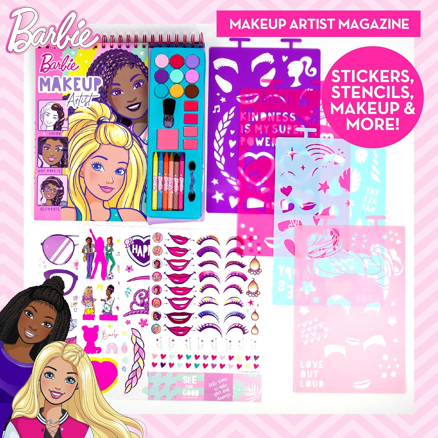 Horizon Group USA Makeup Artist Magazine Kit, Barbie