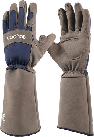 COOLJOB Thorn Proof Rose Pruning Garden Gloves for Men, Long Sleeve Medium