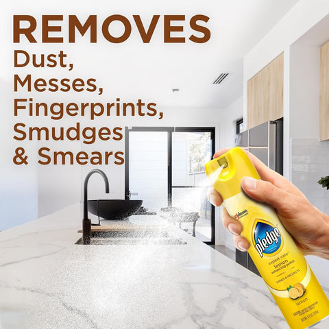 Pledge Expert Care Enhancing Furniture Polish, Lemon, 9.7 oz, (1-Pack)