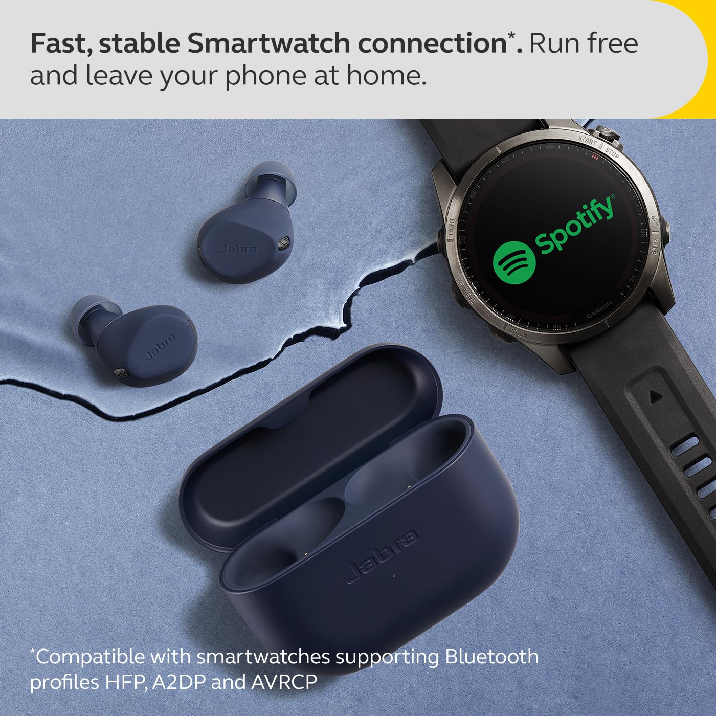 Jabra Elite 8 Active - Best, Most Advanced HearThrough Sports Wireless Bluetooth Earbuds - Comfortable Secure Fit, Military Grade Durability, Active Noise Cancellation, Dolby Surround Sound - Navy