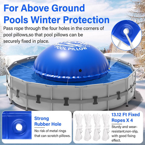 15Ft Winter Pool Pillow,0.8mm Thickened Pool Pillows for Above Ground Pools