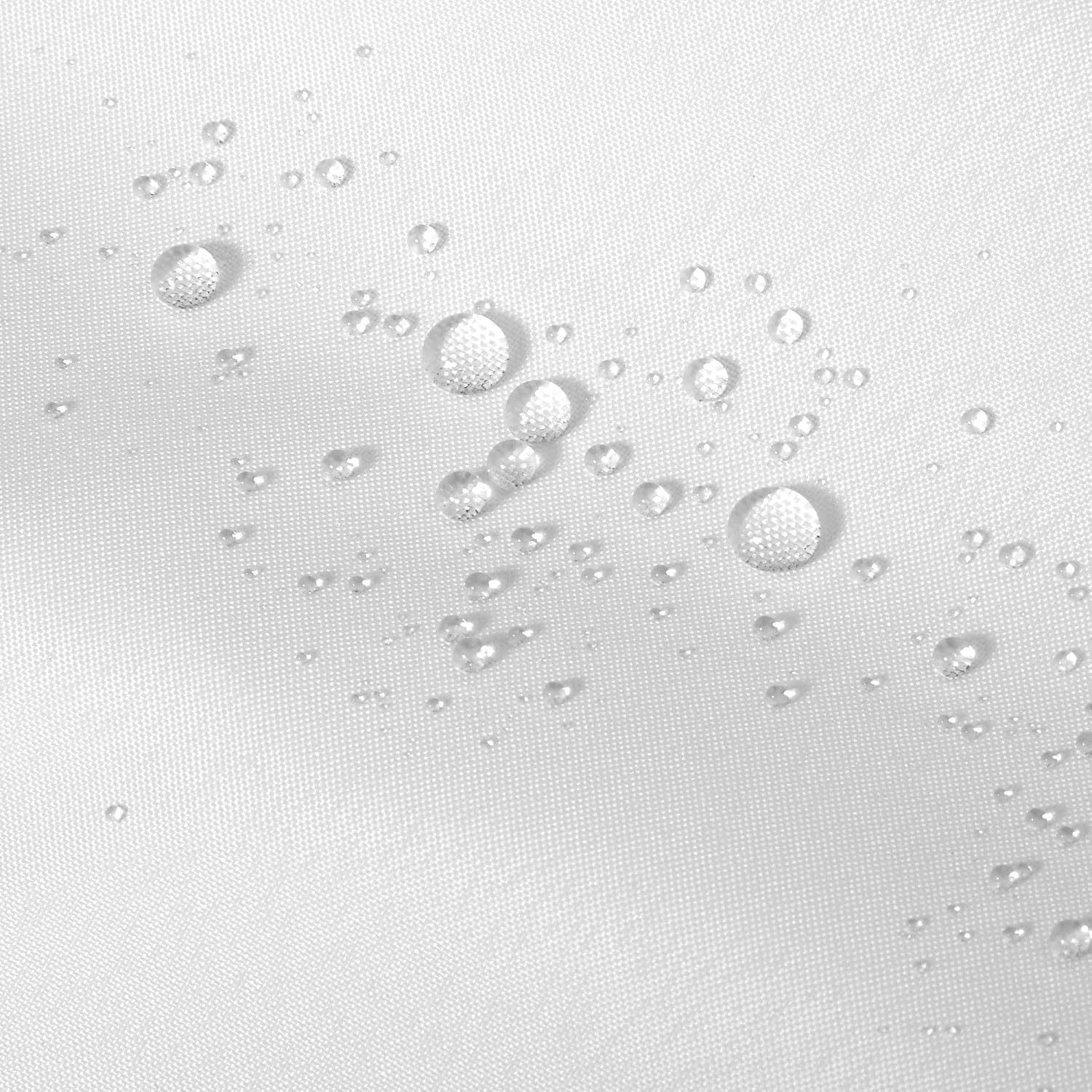 ALYVIA SPRING 72x74 Long Waterproof Fabric Shower Curtain or Liner White