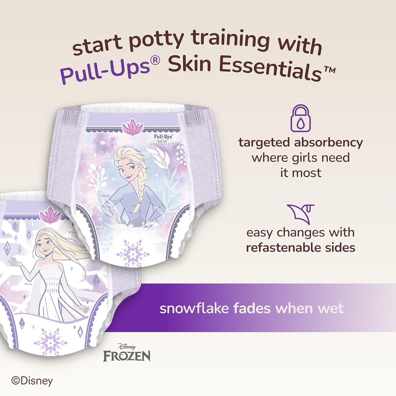Pull-Ups Girls Skin Essentials Training Pants, 3T-4T, 112 Ct, 4 Packs of 28