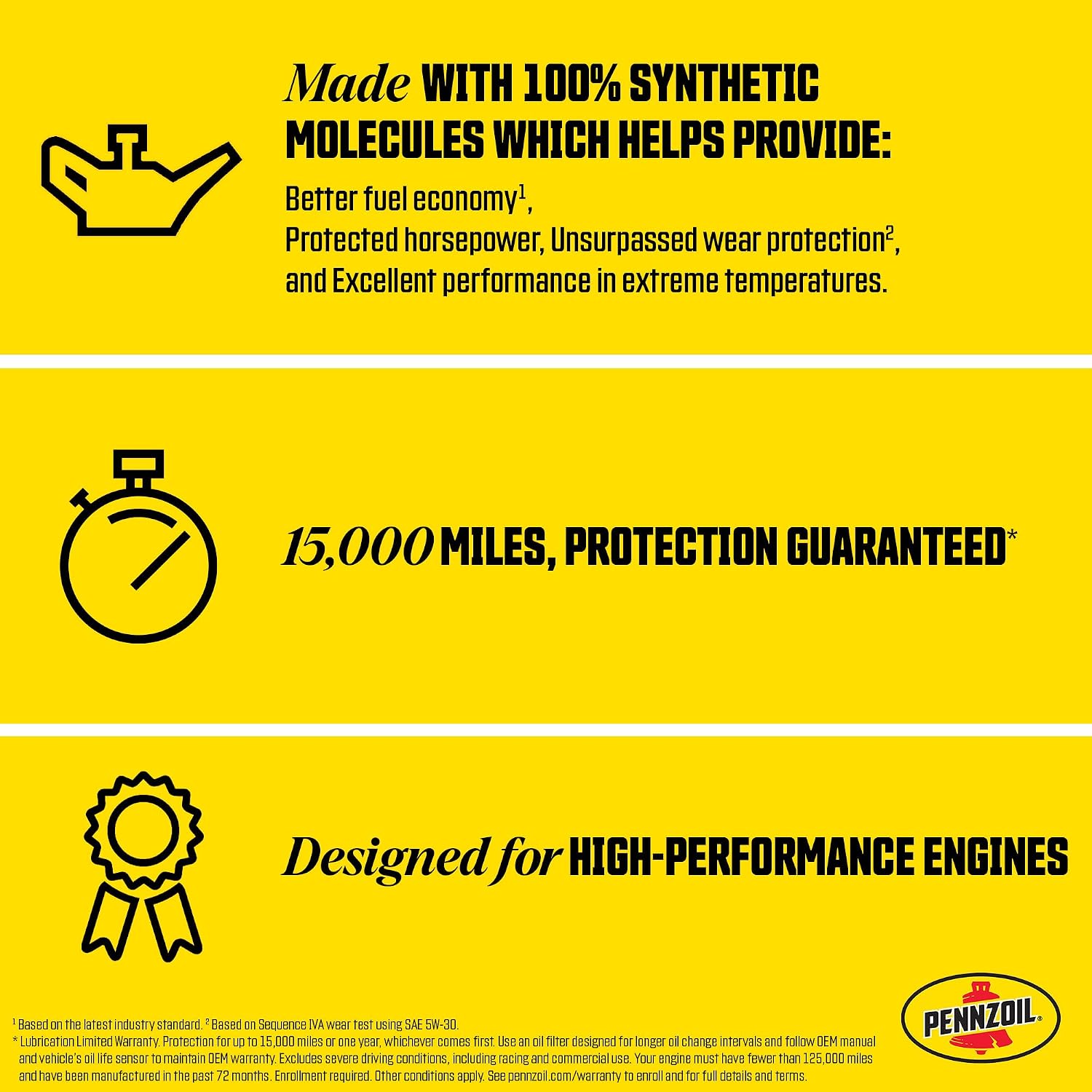 Pennzoil Platinum Euro L Full Synthetic 5W-30 Motor Oil, 1 Quart