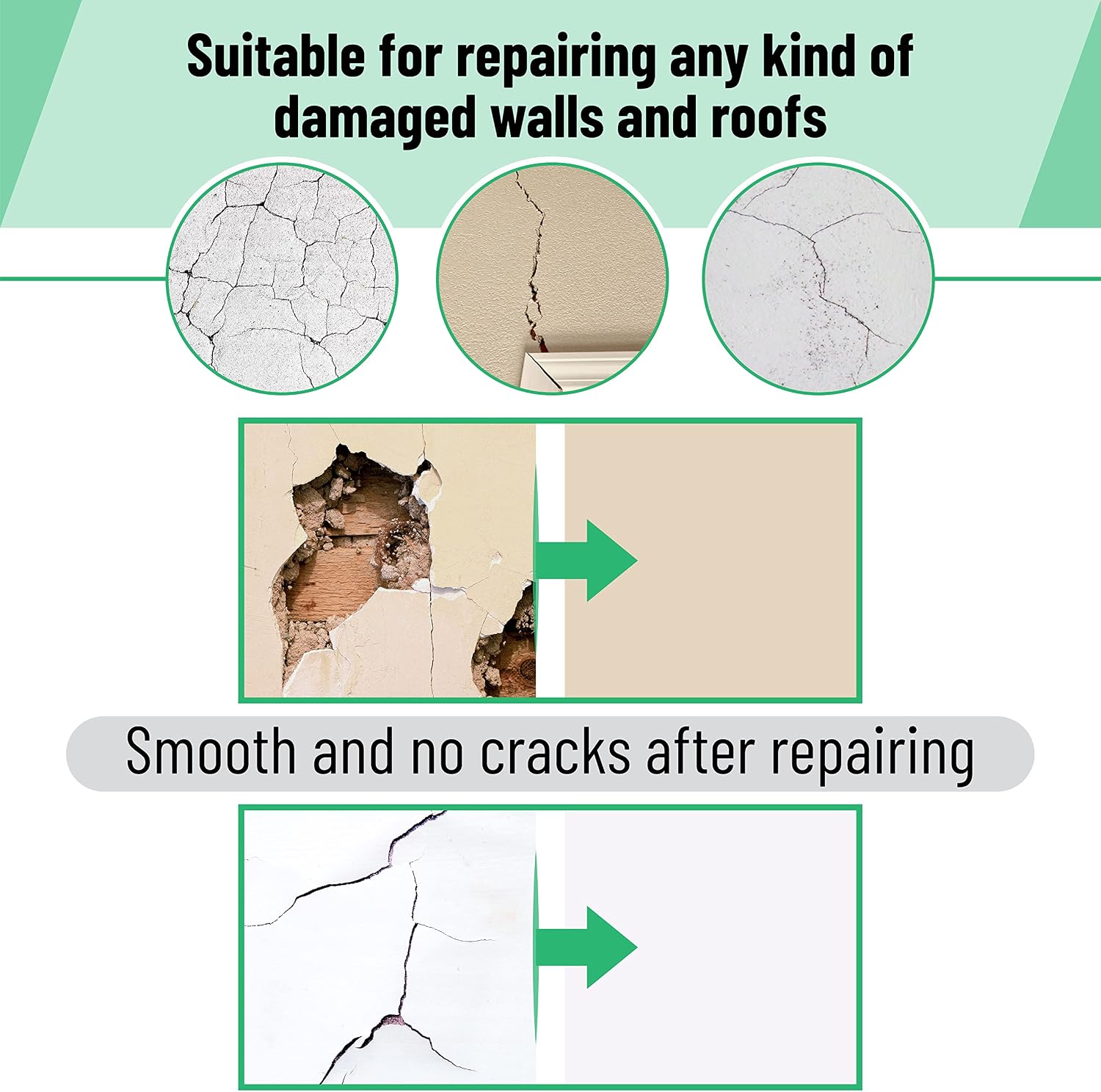 Bates- Drywall Repair Kit, 6 pcs, 10 Inch, Dry Wall Patch Kits, Plaster Wall Repair Patch Kit, Wall Patch Repair Kit, Drywall Hole Patch, Wall Hole Repair Kit, Drywall Patch Hole, Drywall Patch Kit