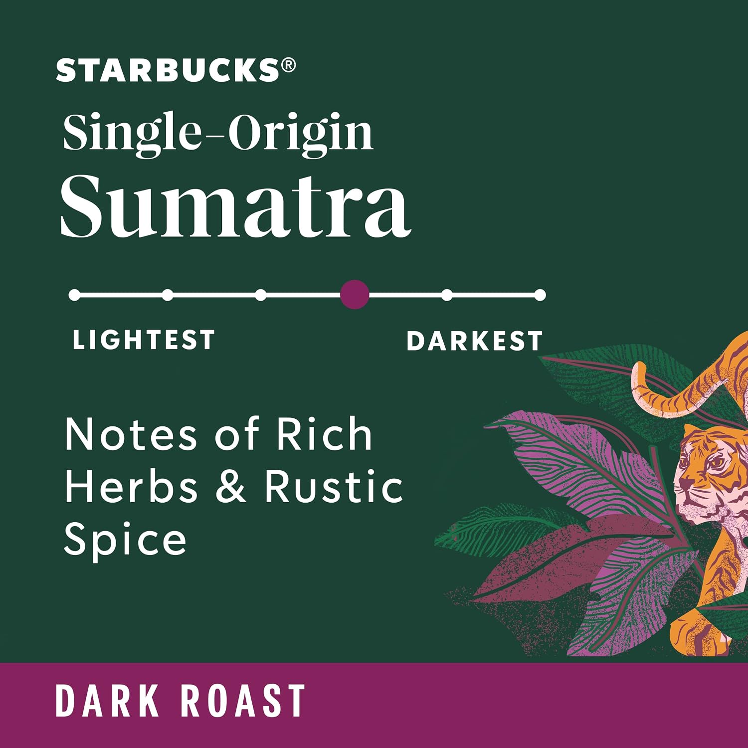 Starbucks K-Cup Coffee Pods, Dark Roast Coffee, Sumatra for Keurig Brewers, 100% Arabica, 6 boxes (60 pods total) | 100% Arabica K-Cup pods for Keurig brewers; single-origin Sumatra dark roast; 6 boxes, 10 pods each (60 total)