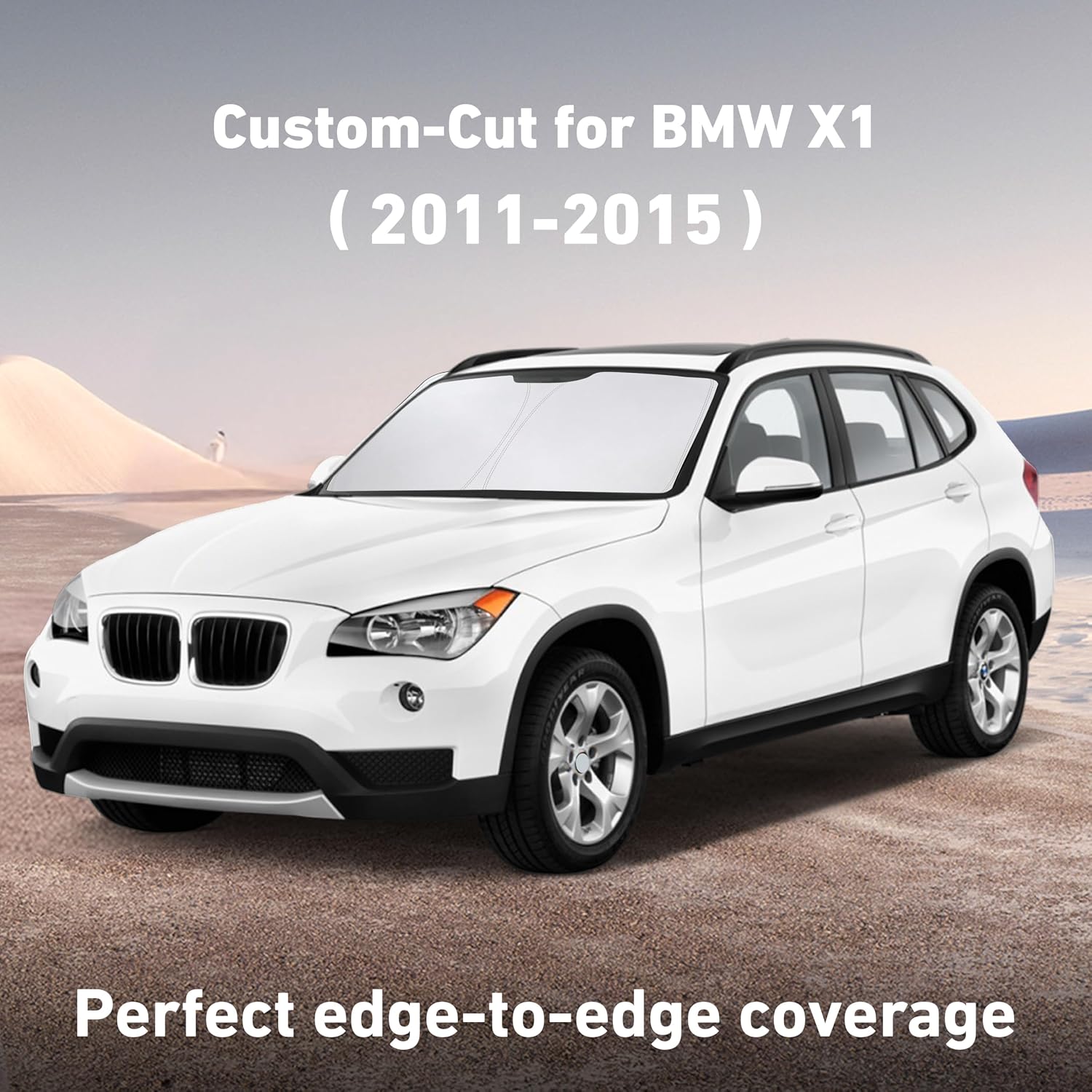 EcoNour Windshield Sunshade Compatible for BMW X1 2011-2013 2014 2015