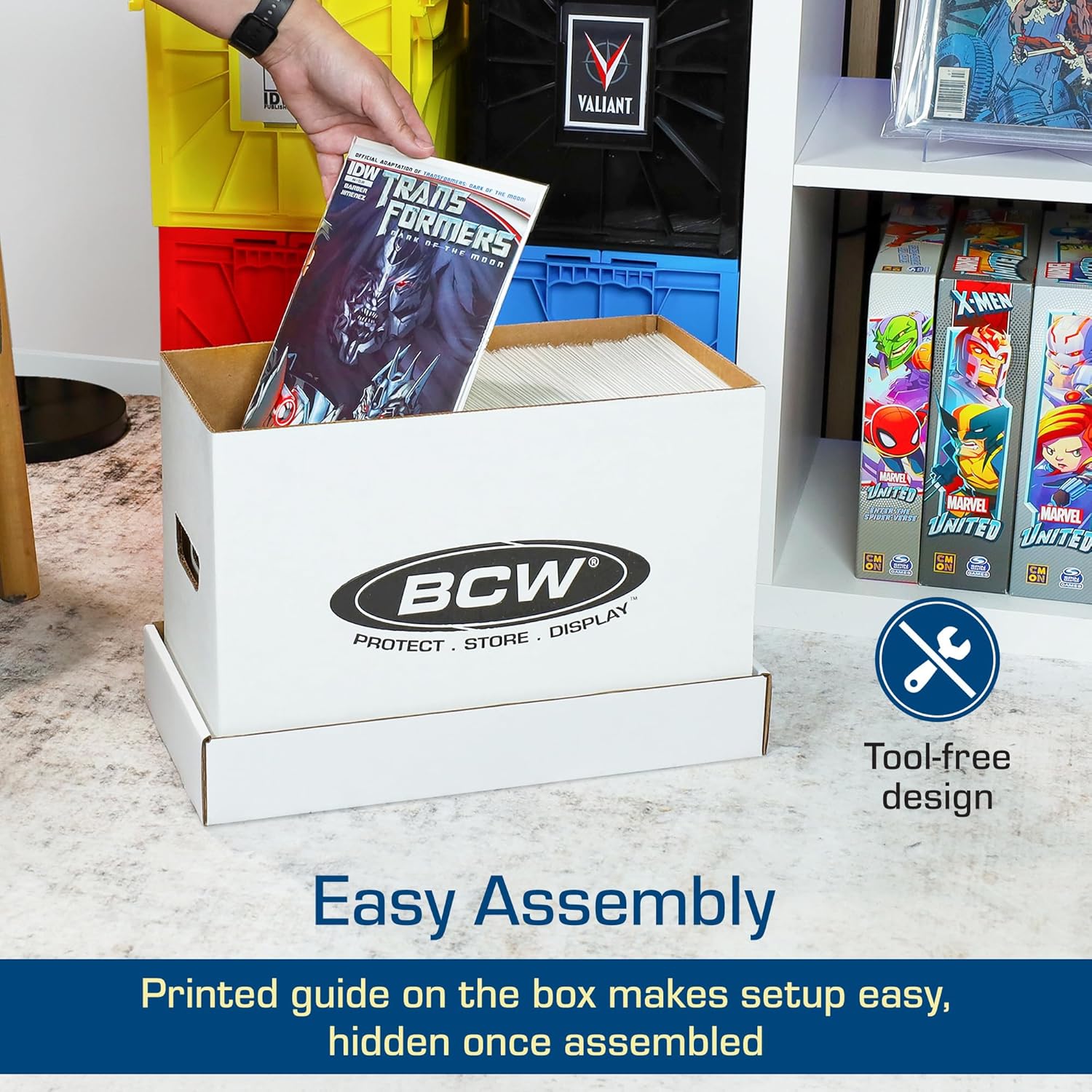 BCW Comic Book Short Boxes, 10 Pack, 150-175 Capacity