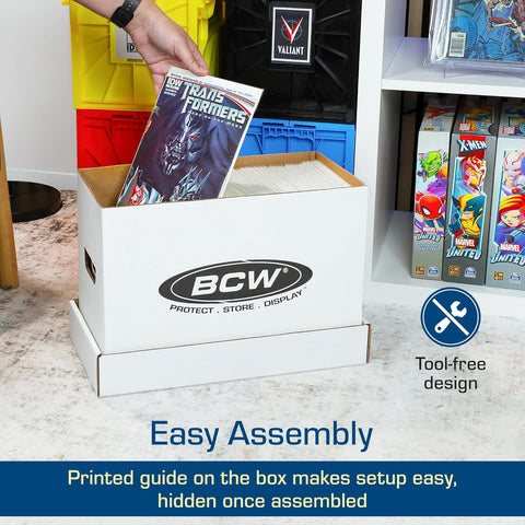 BCW Comic Book Short Boxes, 10 Pack, 150-175 Capacity