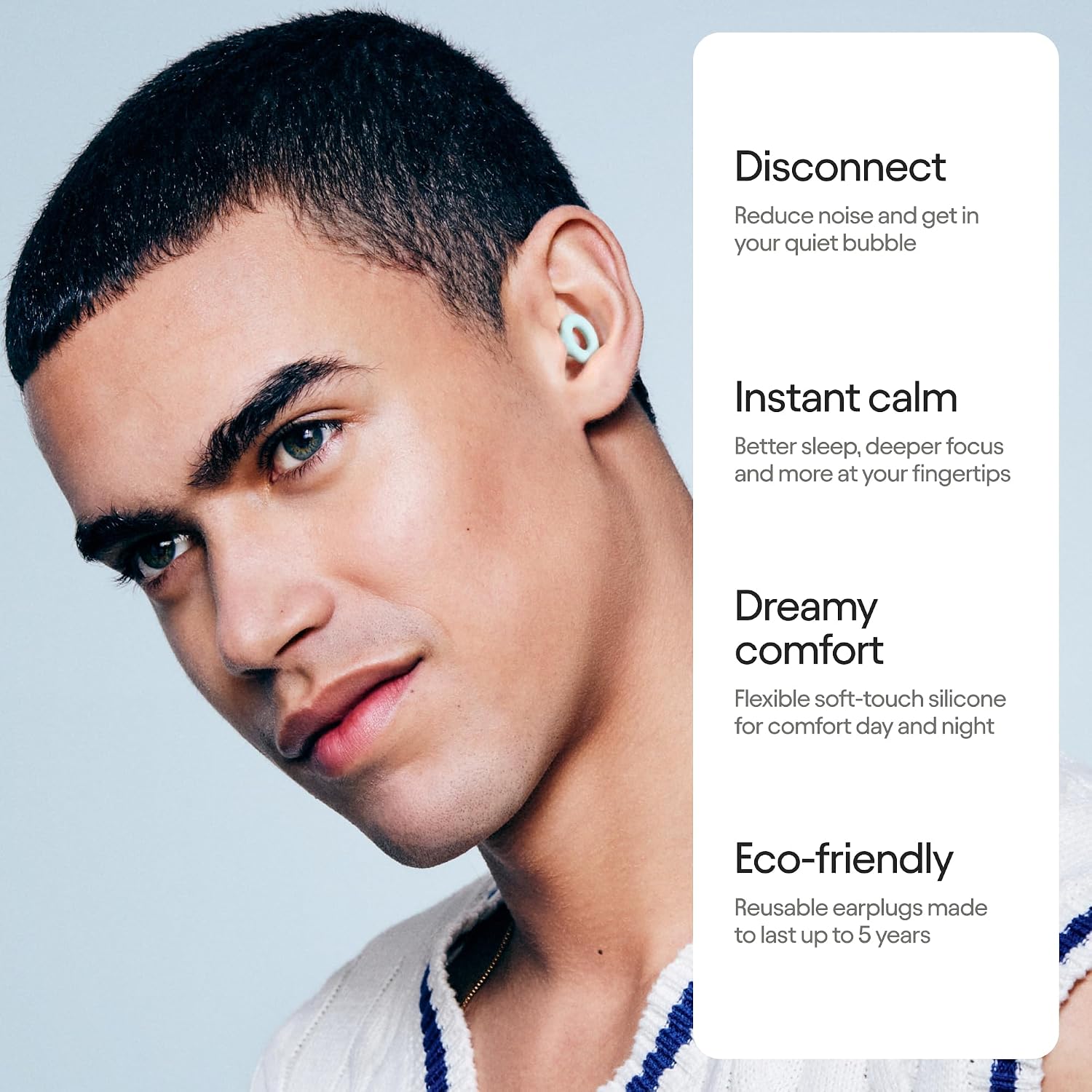 Loop Quiet 2 Ear Plugs - Ultra-Comfy Reusable Hearing Protection for Sleep