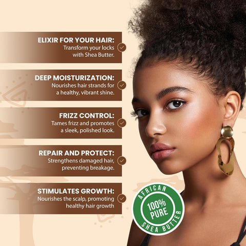 Plant Guru Raw African Shea Butter 32 oz. / 2 lbs. Jar Bulk 100% Pure Natural Unrefined IVORY - Ideal Moisturizer For Dry Skin, Body, Face And Hair Growth. Great For DIY Soap and Lip balm Making.
