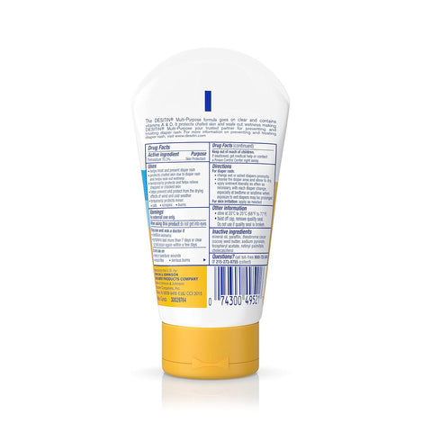 Desitin Skin Protectant Diaper Rash Ointment | Multi-Purpose | With Vitamins A & D | Travel Size | Pack of 2