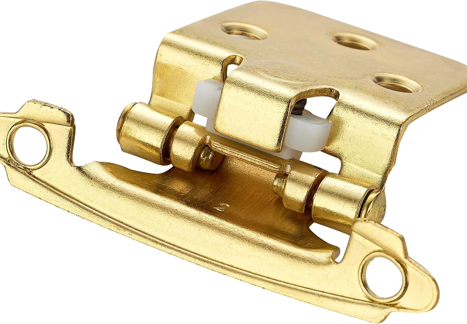 Ravinte Gold Cabinet Hinges, 1/2 Inch Overlay, 4 Pack (2 Pairs)