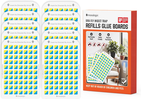 Mosalogic Sticky Card Refills Replacement Glue Cards,Fly Insect Trap 10pack