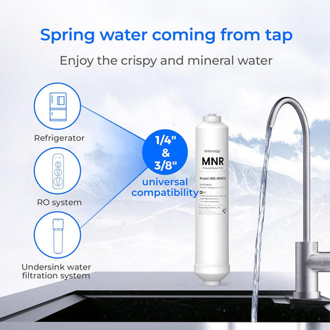 Waterdrop MNR35 Remineralization Filter Compatible with Undersink RO System