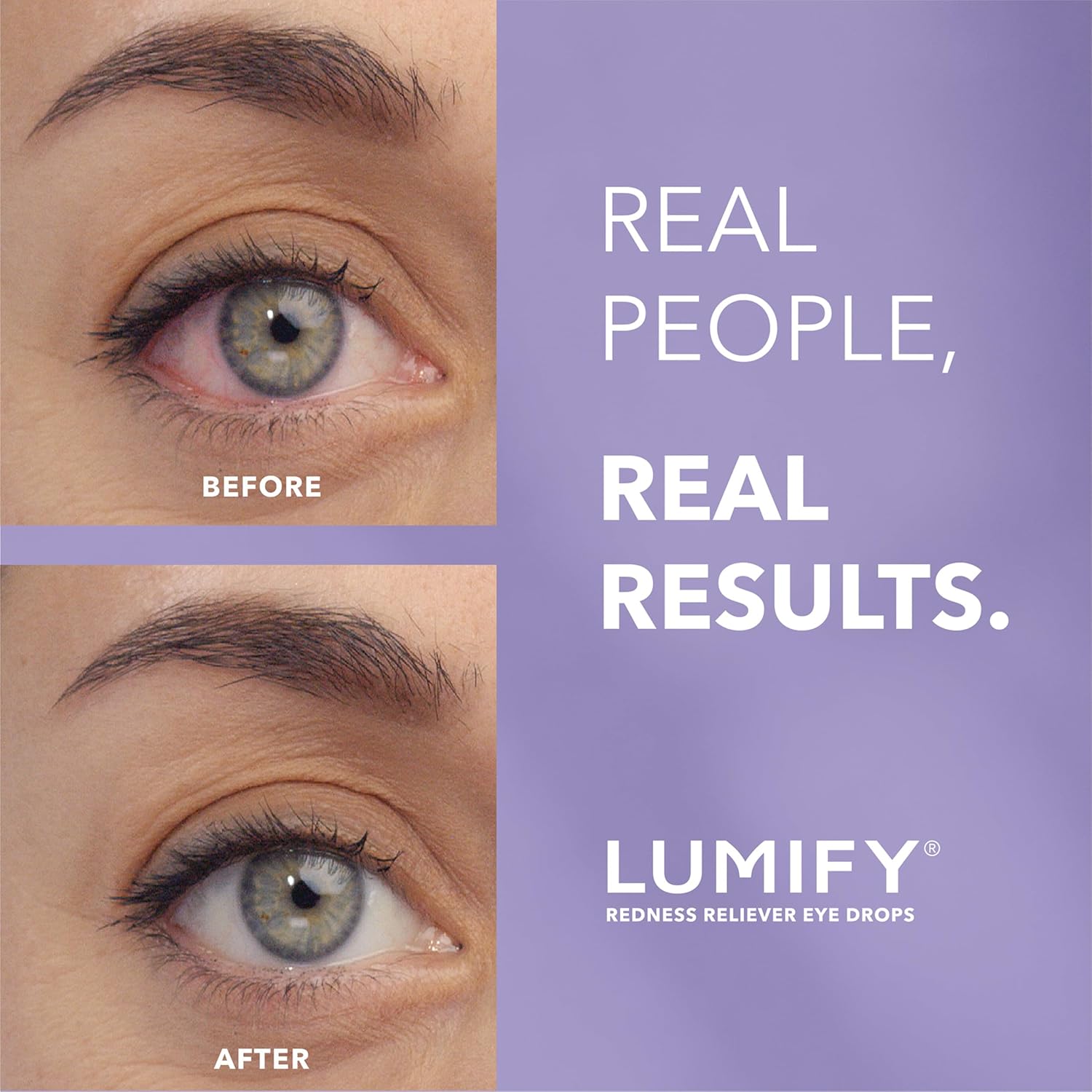 Lumify Redness Relief Eye Drops, Whiter & Brighter Looking Eyes, 0.08 oz