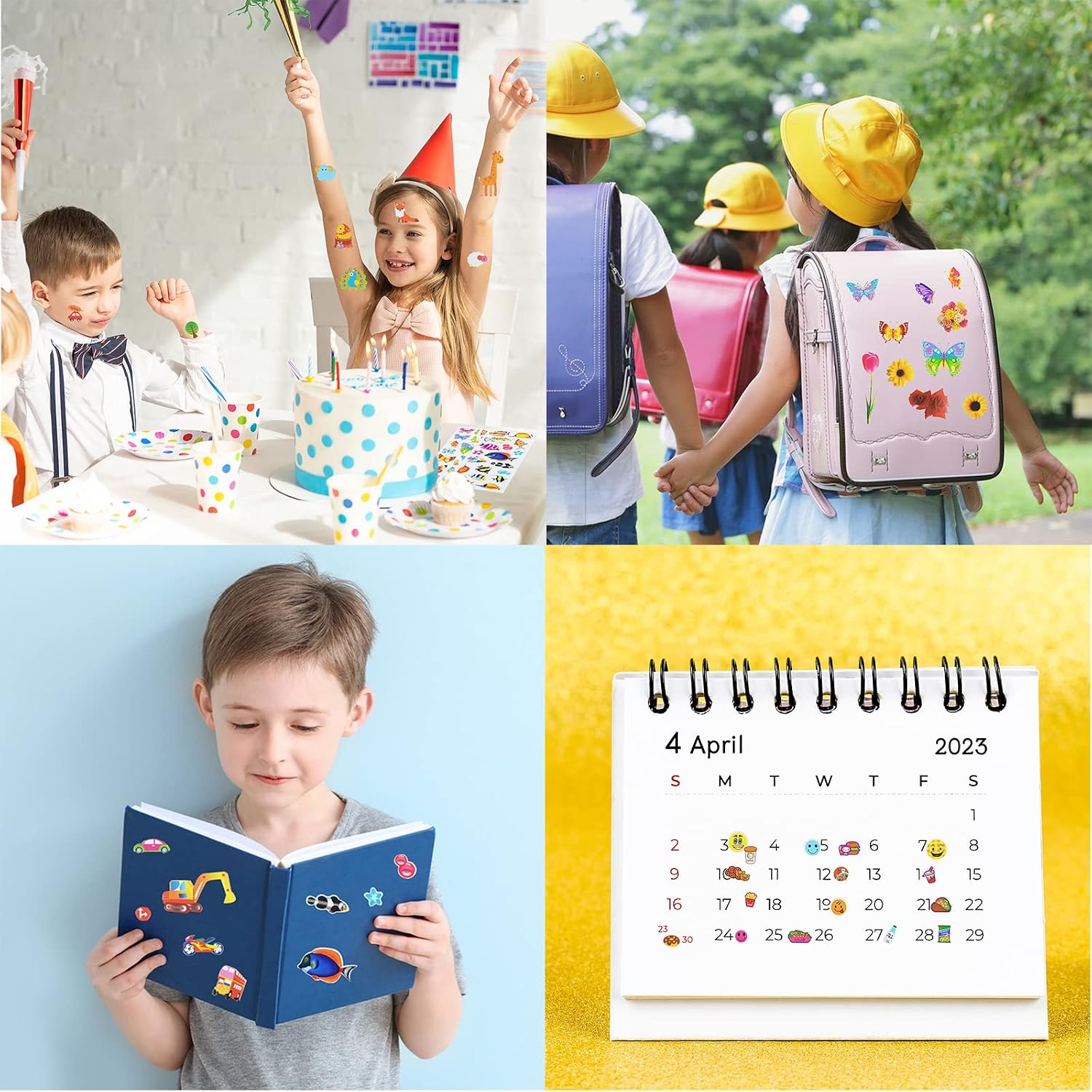 24 Sheets(500+) 3D Puffy Stickers for Toddlers Kids Boys Girls