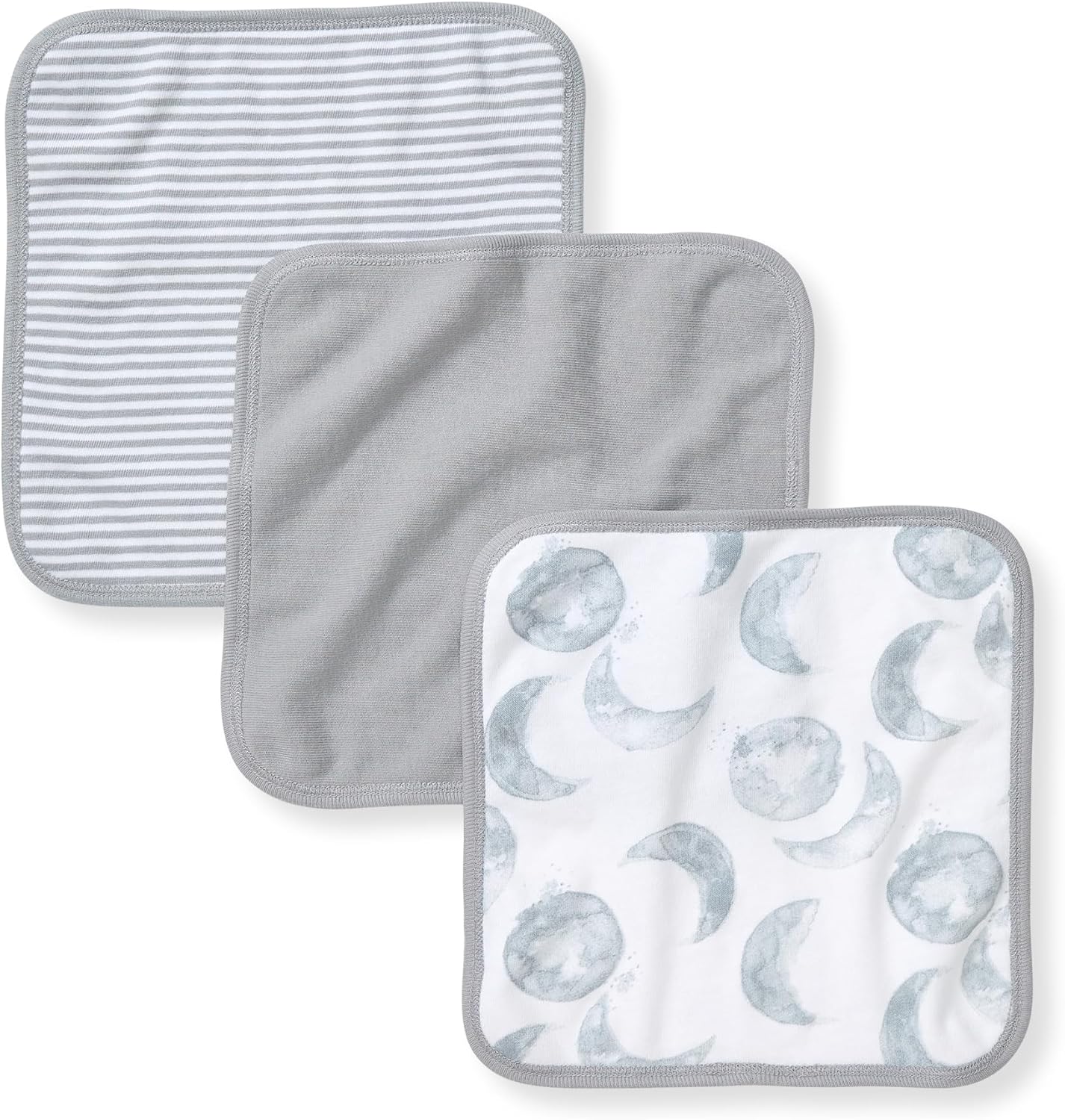 Burt's Bees Baby Infant Washcloths, 100% Organic Cotton 9x9 in, 3-Pack