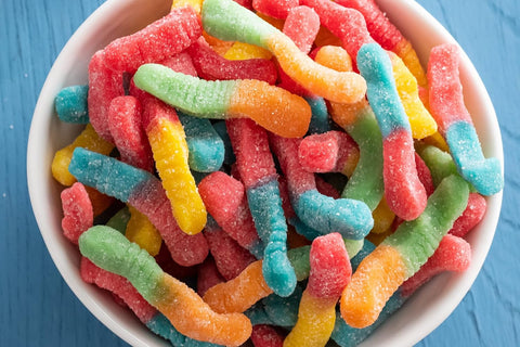 Trolli Sour Gummy Worms, Sour Brite Crawlers, Original Flavor, 7.2 Ounce | Pack of 2