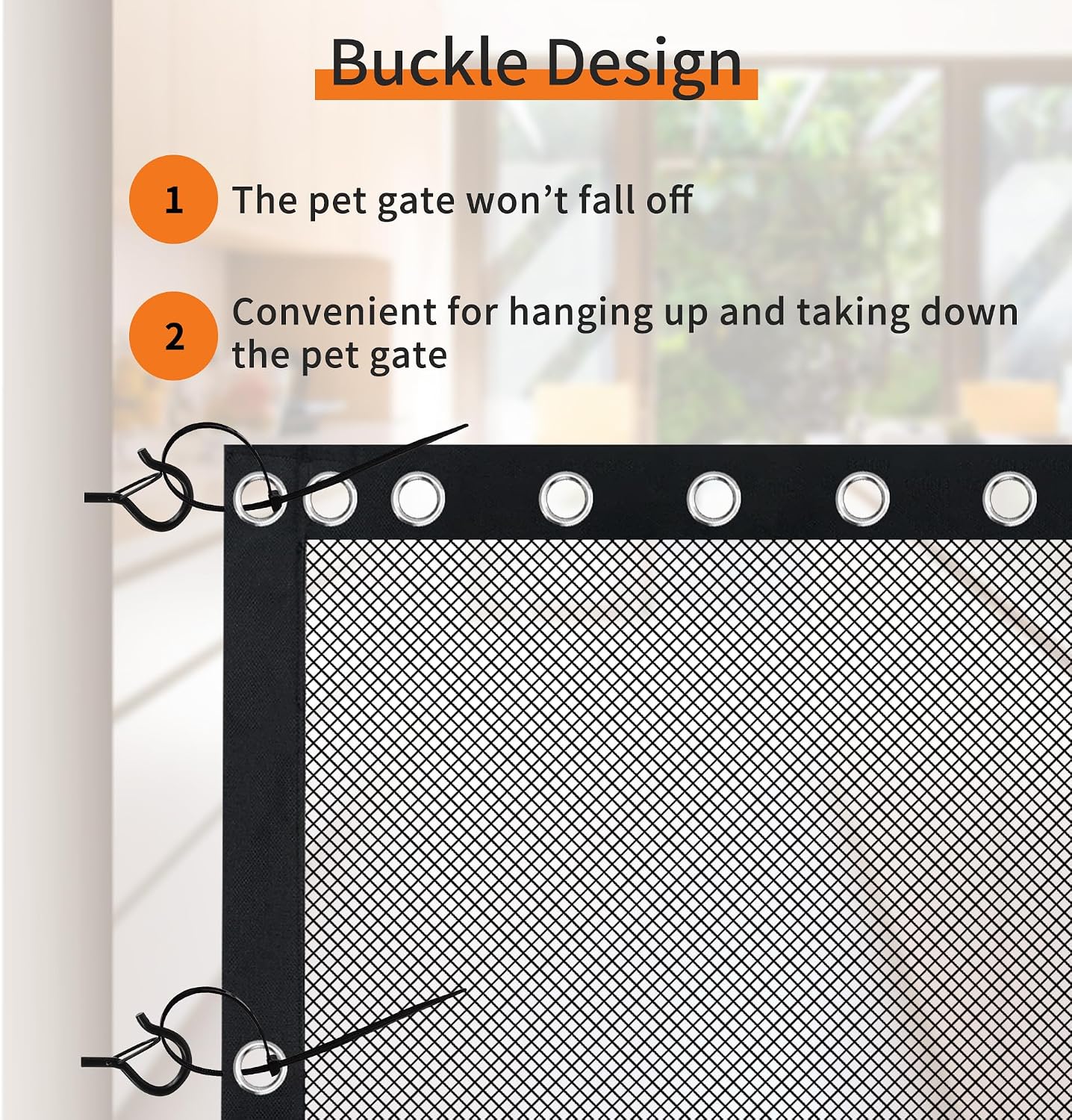 NWK 98’’ to 120’’Extra Wide Adjustable Pet Gate, 30’’ Tall