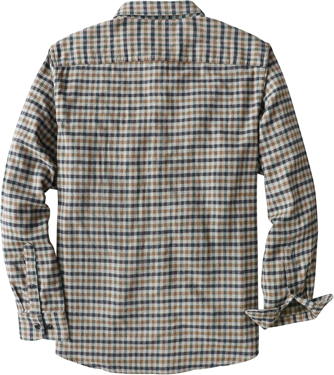 Dubinik® 6 oz Flannel Shirt for Men Cotton Casual Long Sleeve Button Down
