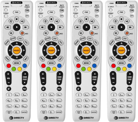 4 Pack Remote Controls DirecTV RC66RX RF (Remote Control's Replaces RC65RX)